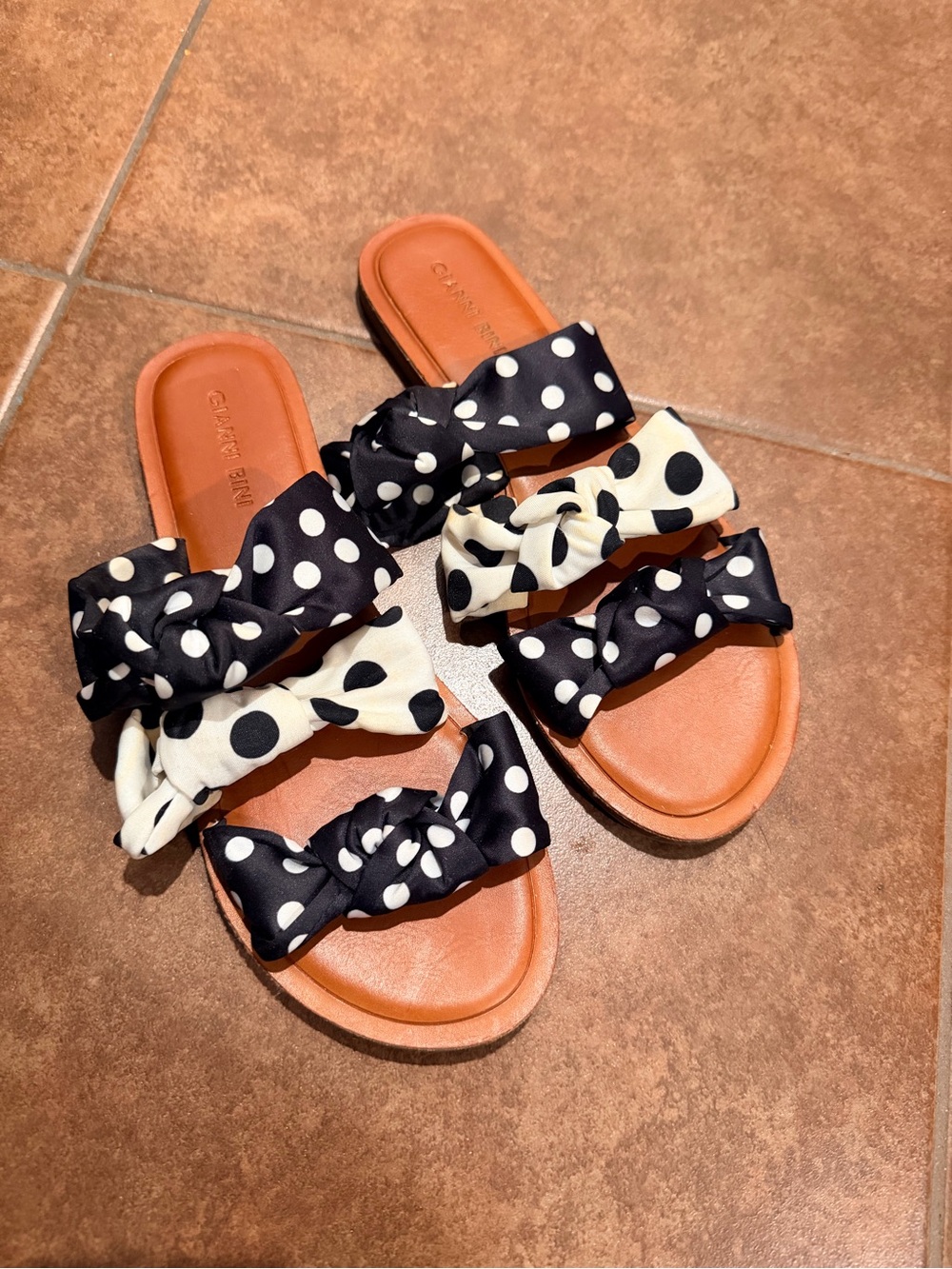 Gianni Bini Polka Dot Sandals